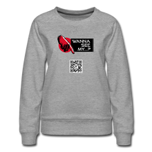 Lade das Bild in den Galerie-Viewer, Wanna See My? Swetch Frauen - Grau meliert